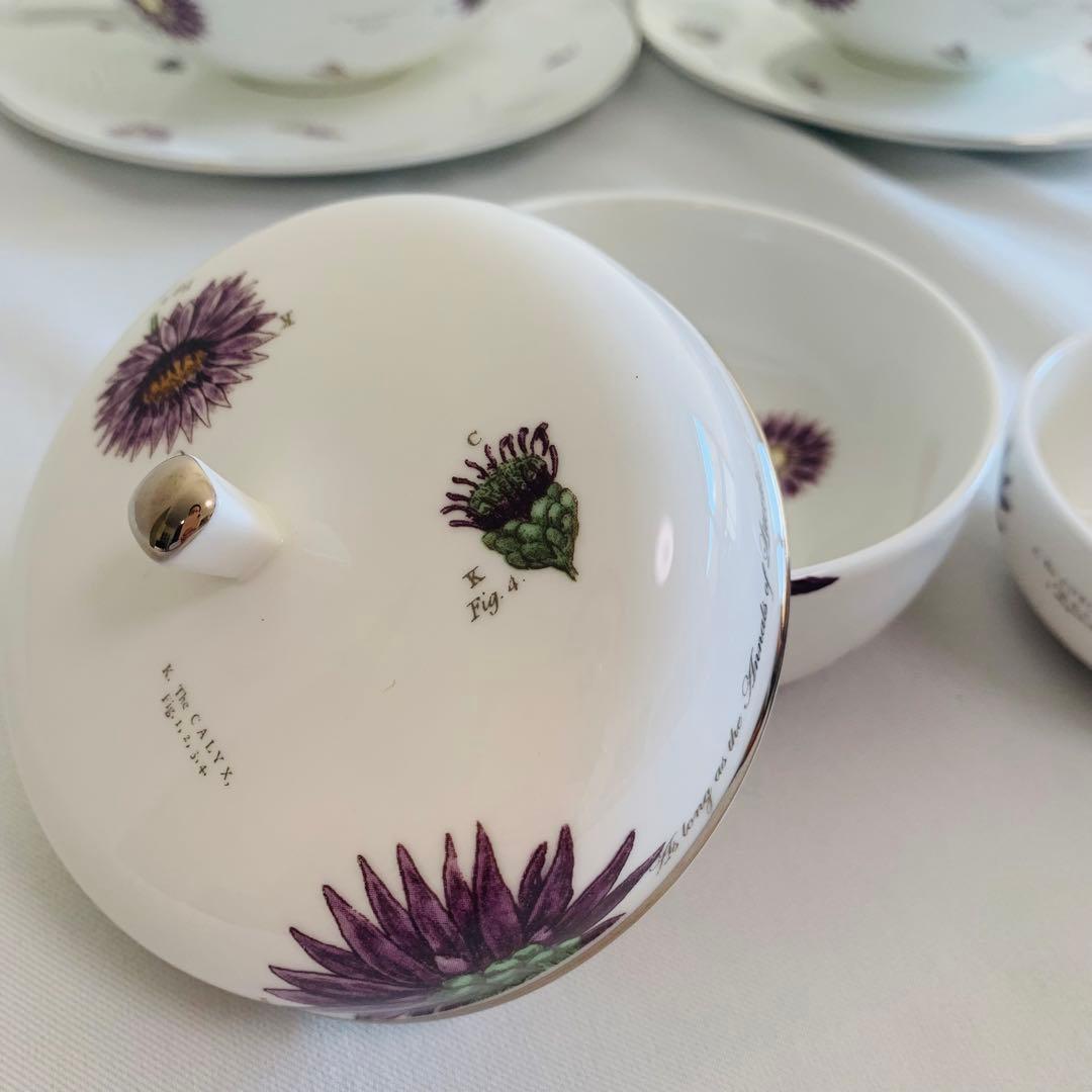 【希少】Asprey アスプレイ 花柄 スープカップ＆ボウル 英国製