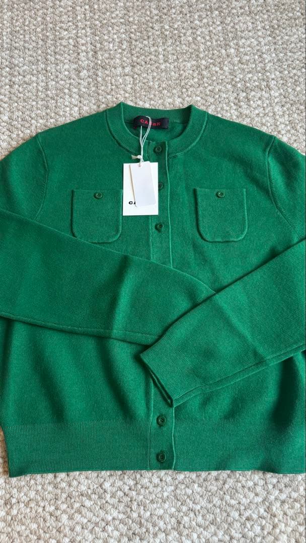 CABAN　キャバン 　コットンカシミヤ クルーネックカーディガン