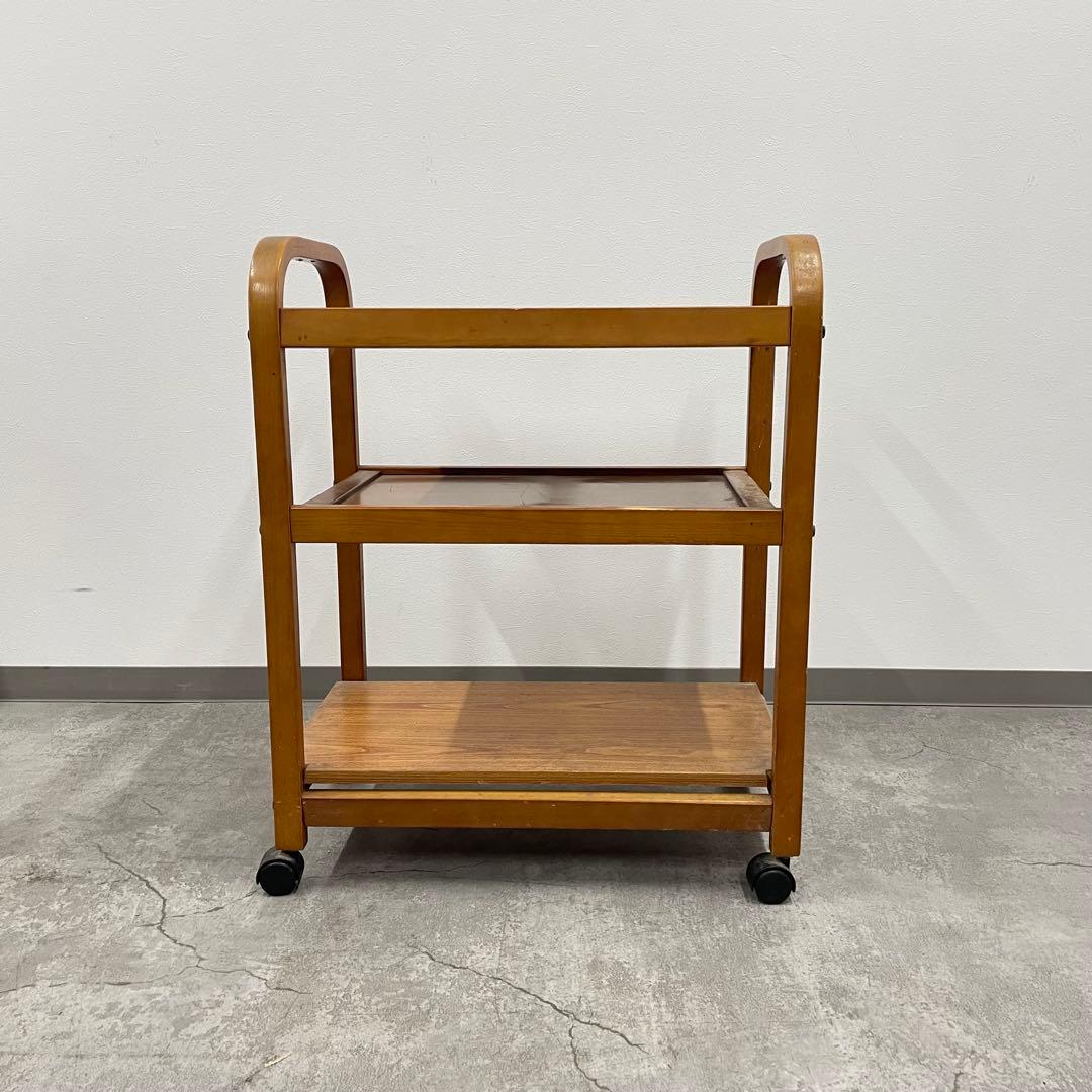 キッチンワゴン 3段ワゴン トロリーワゴン キャスター付き ヴィンテージ レトロ