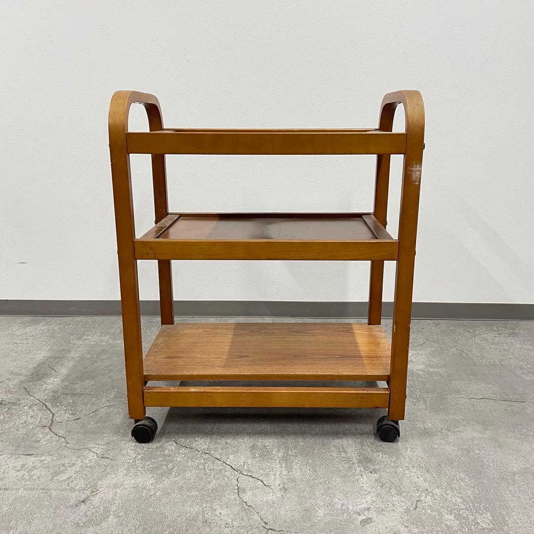 キッチンワゴン 3段ワゴン トロリーワゴン キャスター付き ヴィンテージ レトロ