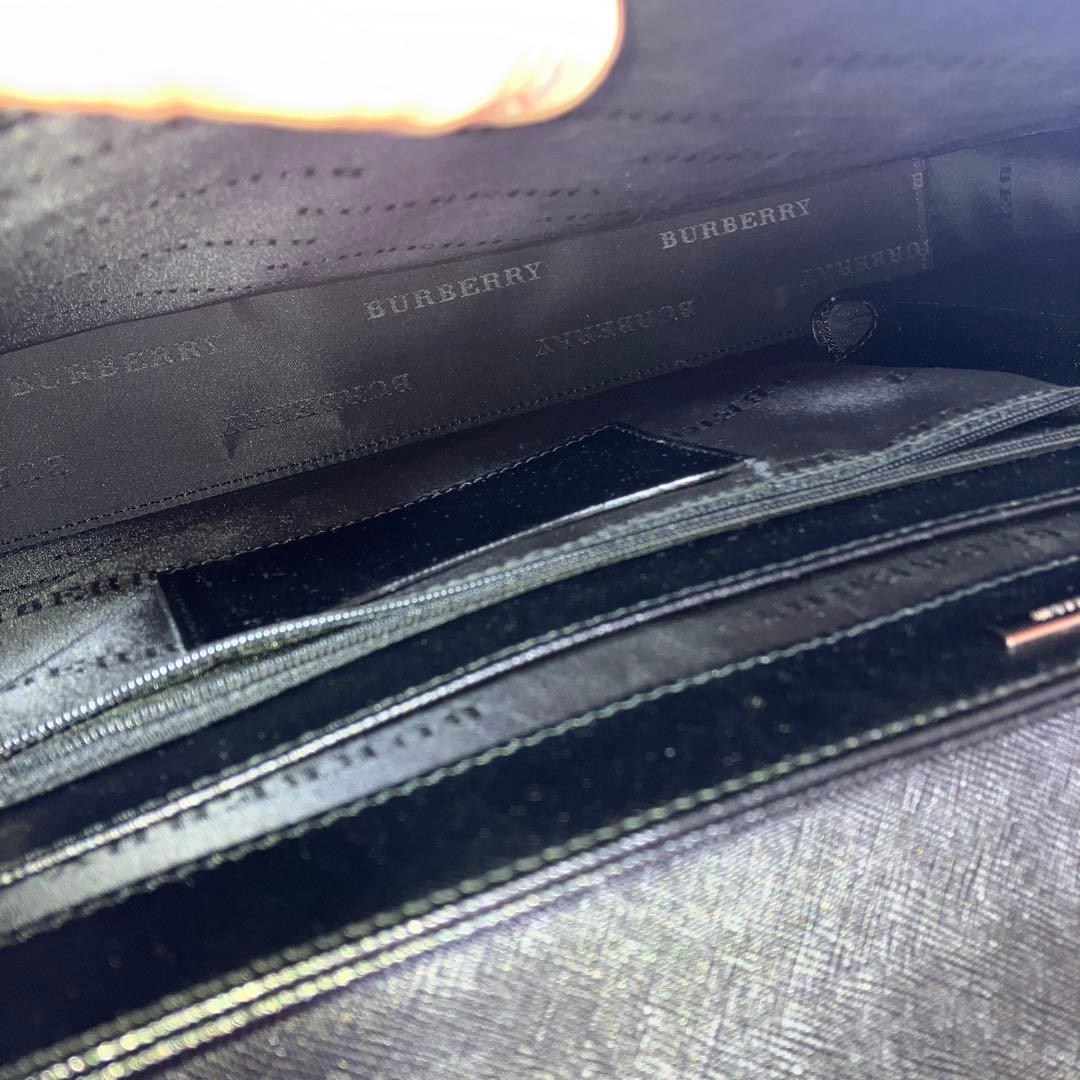 【極美品】Burberry バーバリー オールレザー ダレス ブリーフケース