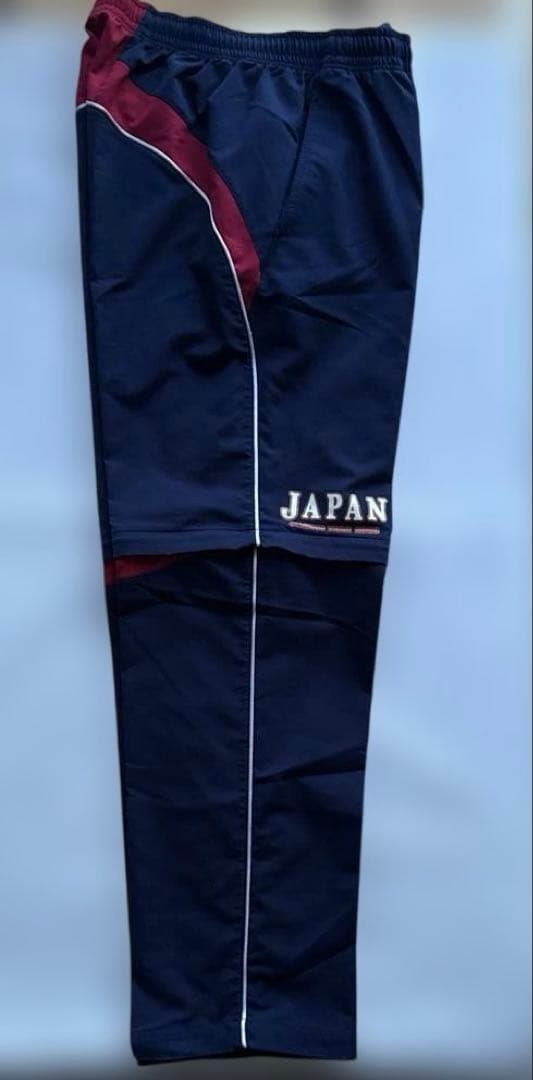 レア　北京2008五輪 日本代表 ASICS公式ジャージパンツ ネイビー赤