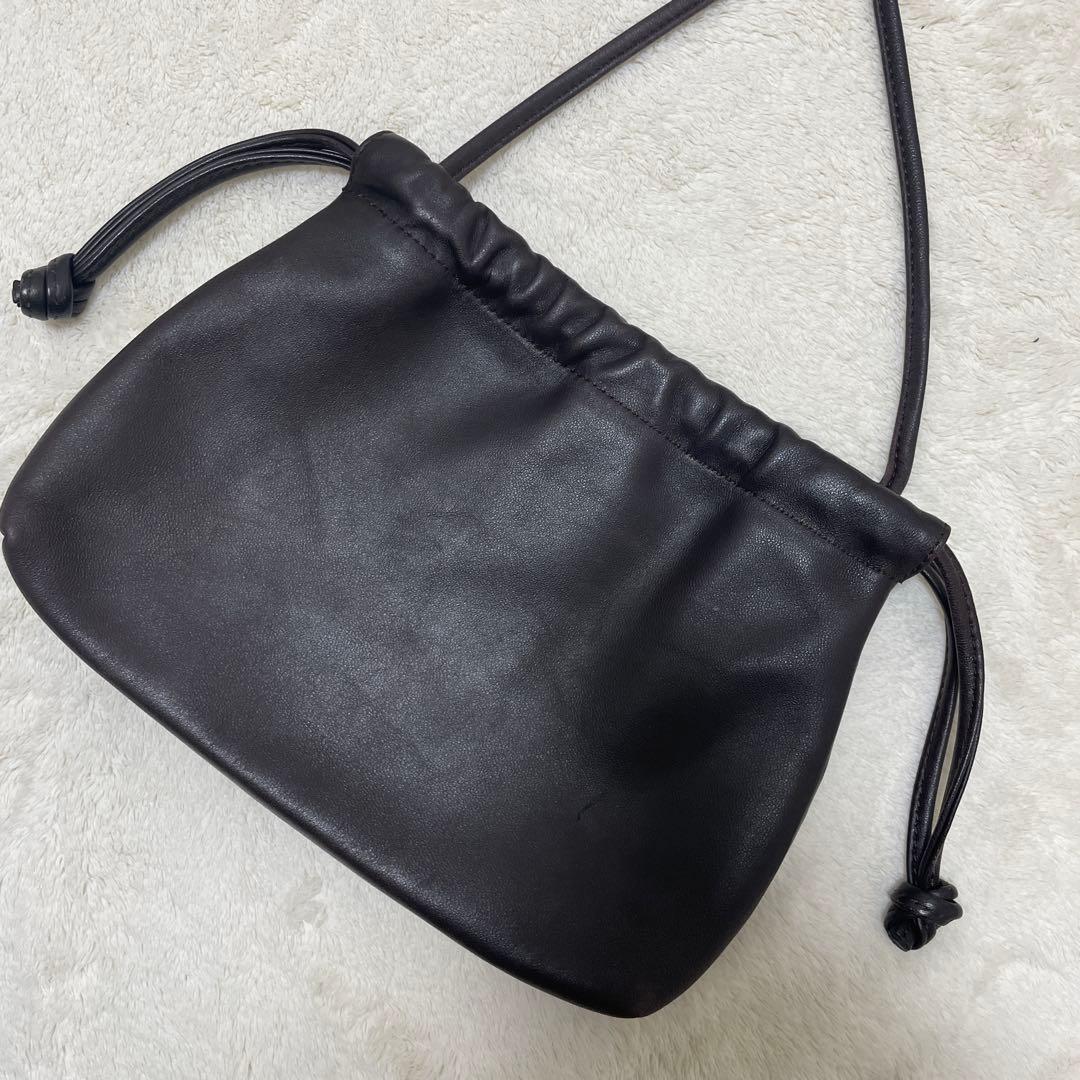 DEUXIEMECLASSE CELERI ラムレザー　バック ダークブラウン