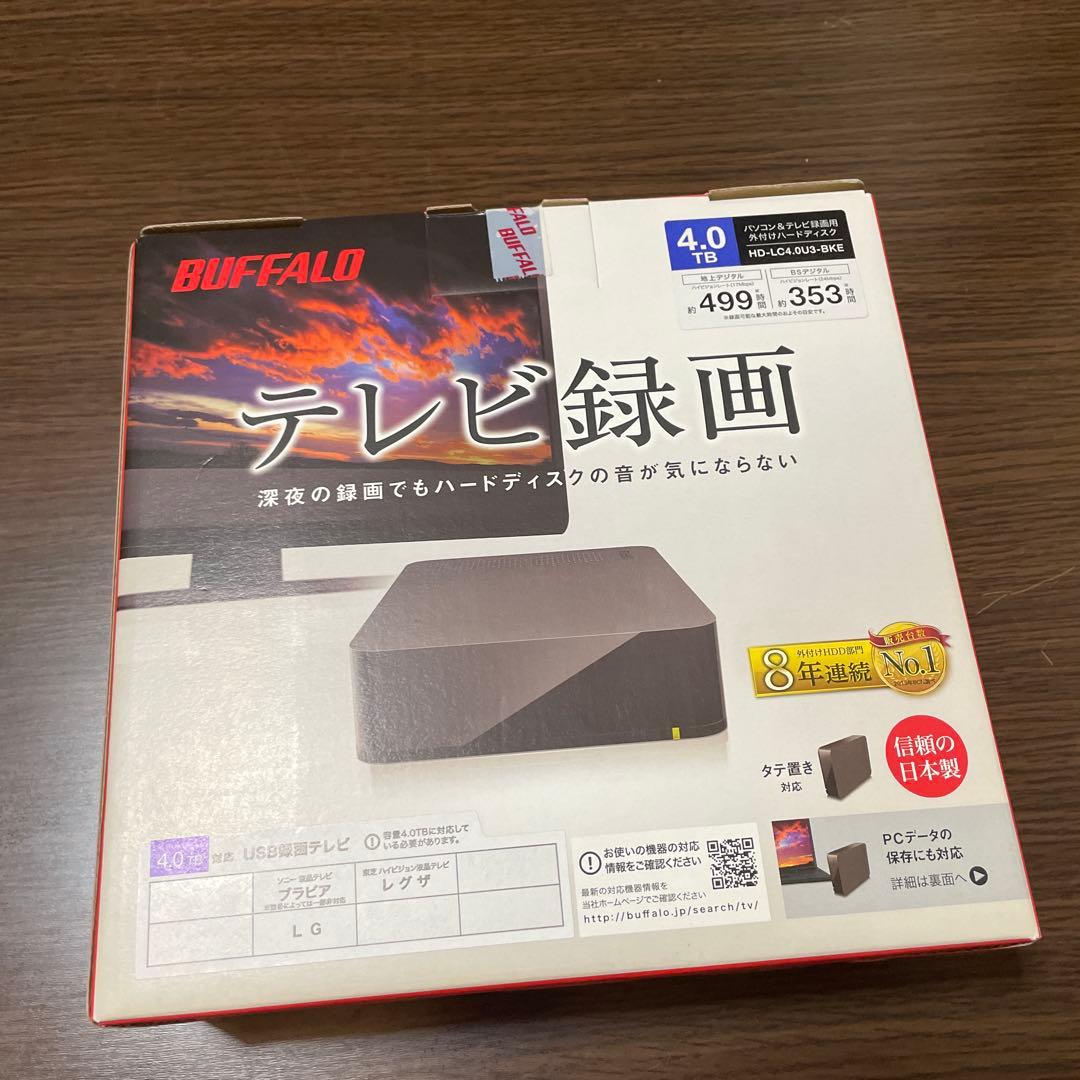 BUFFALO 4TB USB 3.0 外付けハードディスク