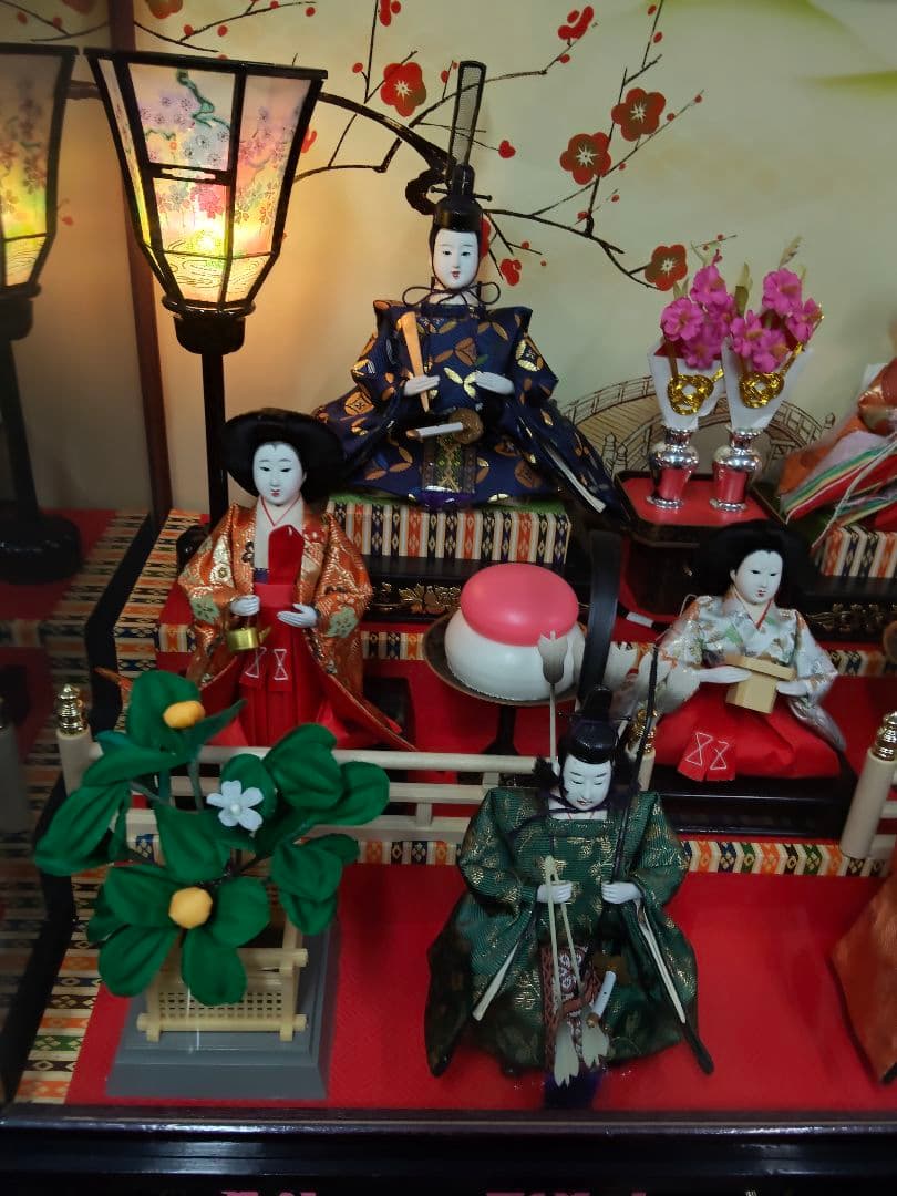【引取限定・三重県】雛人形 15人揃い 藤翁作 かがやき雛 ガラスケース