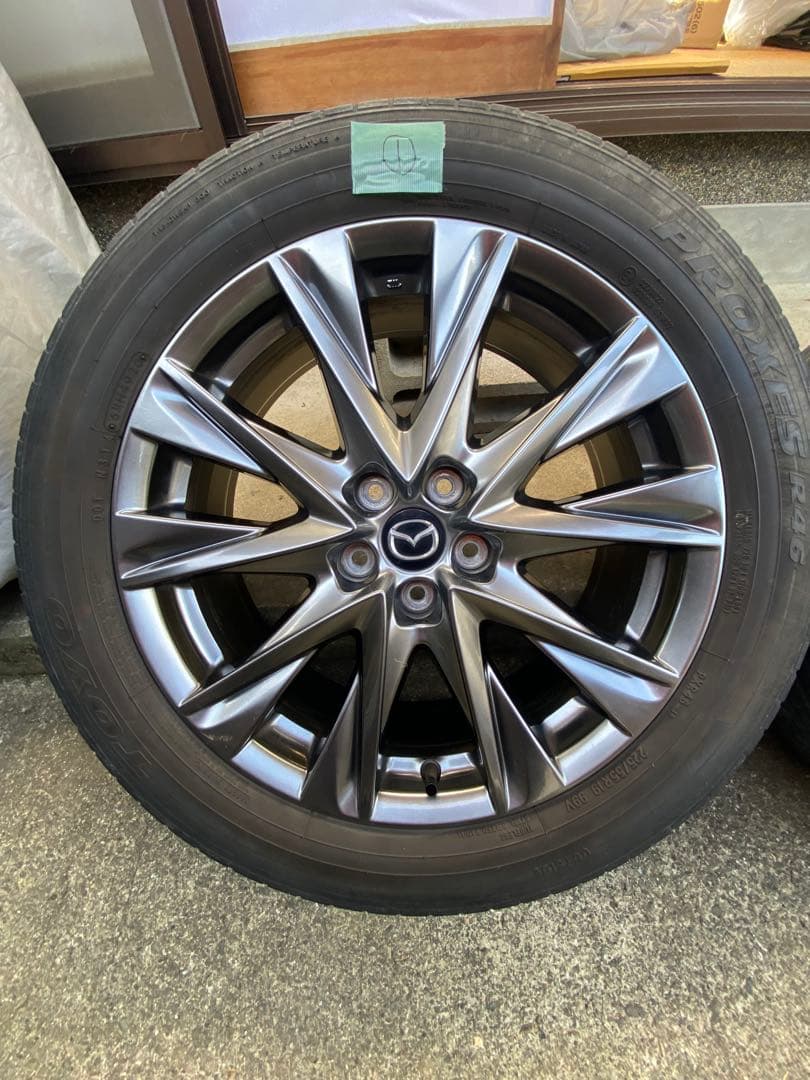 s*r様 マツダcx5 純正19インチホイールセット　ナット付き