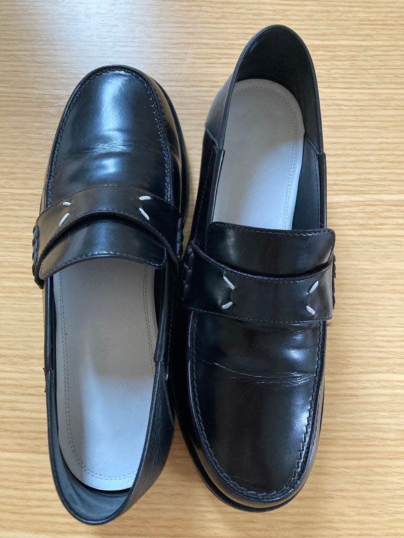 あんしん鑑定◎マルジェラローファー /黒 /普段23.5着用でちょうどのサイズ