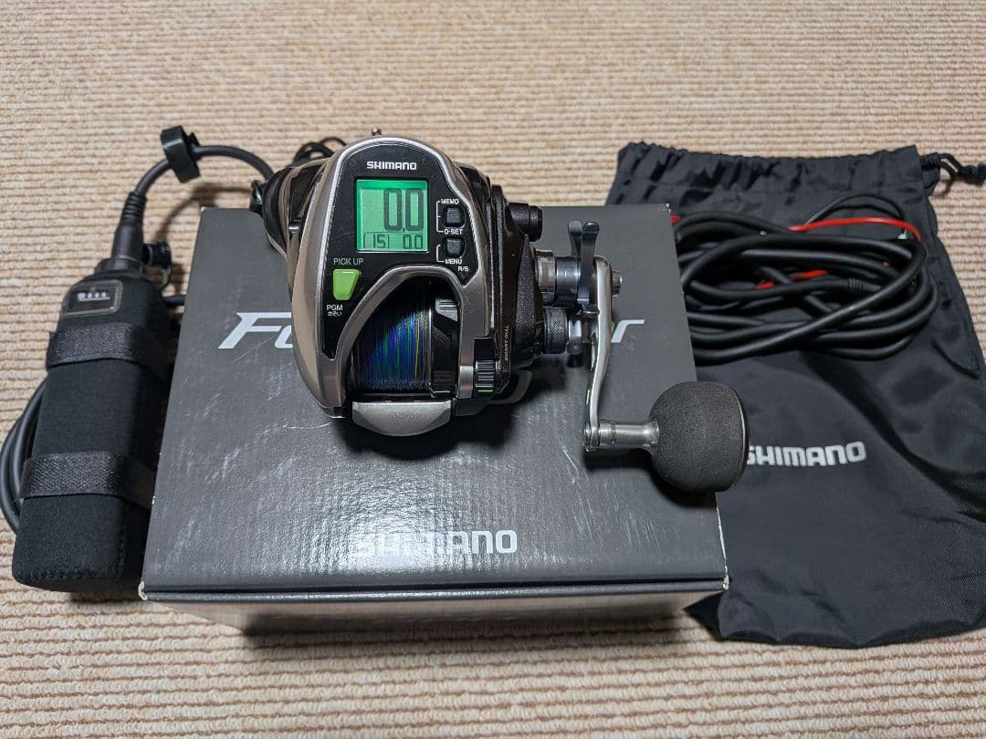 シマノ フォースマスター 800 オーバーホール済 新品PE3号・バッテリー付き