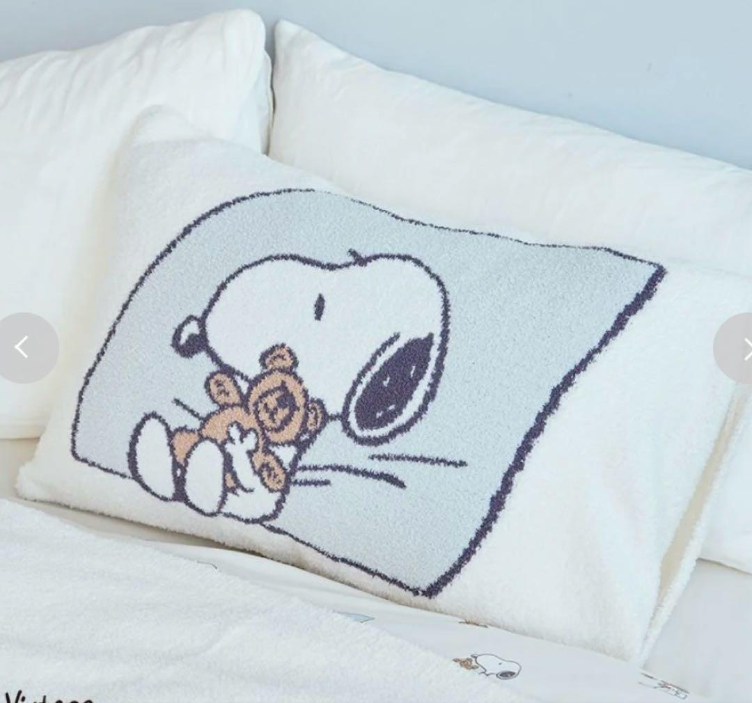 【新品・未使用】ジェラートピケ　スヌーピー　ジャガードマルチカバー&ピローケース