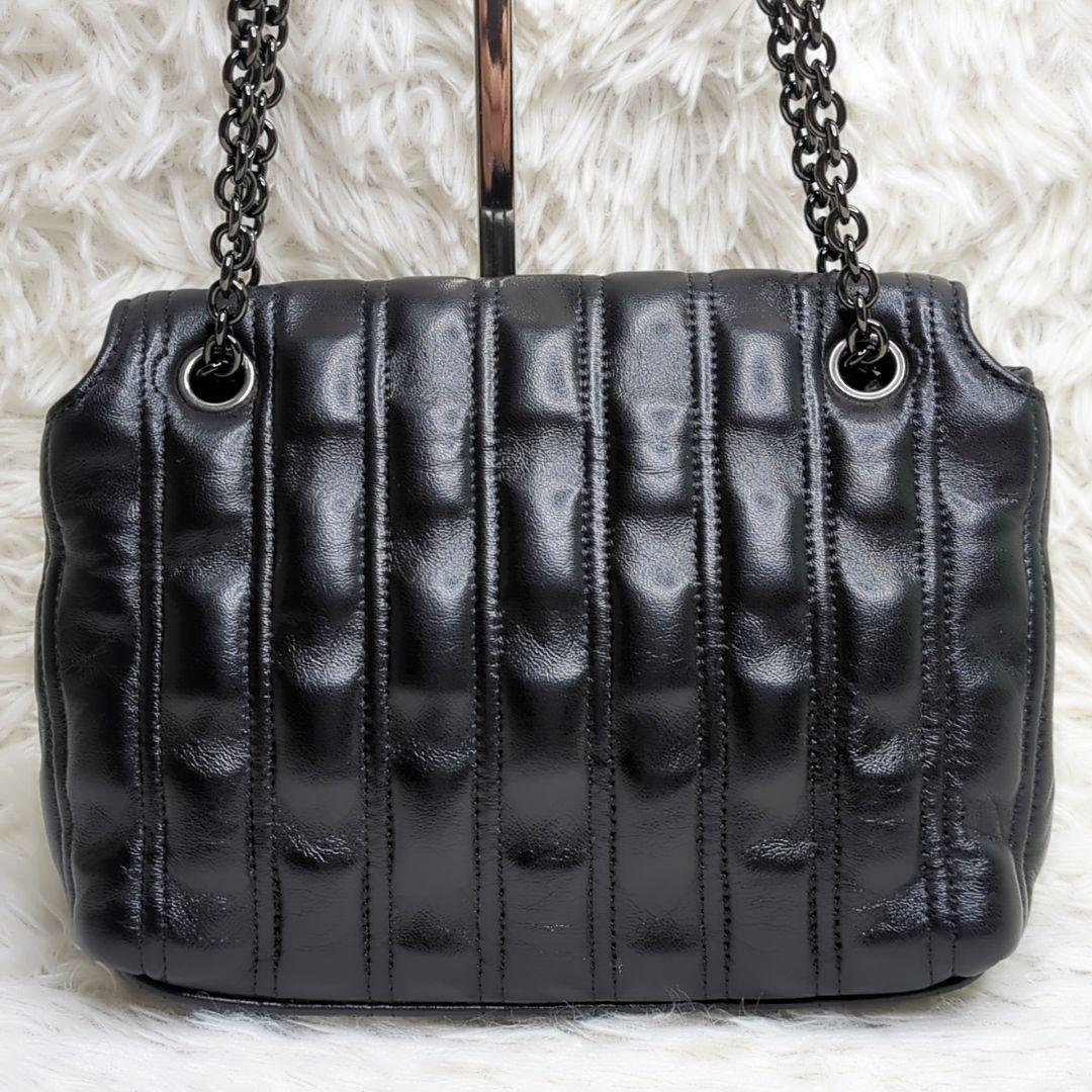 y*a様 美品✨ロンシャン ブリオッシュ ショルダー レザー 黒 キルティング