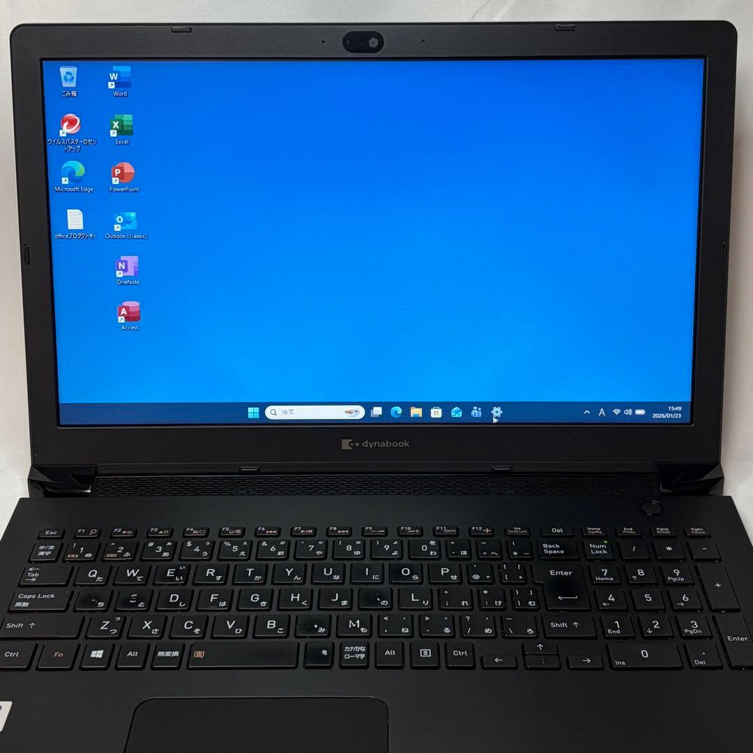 準美品 dynabook BJ65 10世代 i5 8GB 15.6型 オフィス