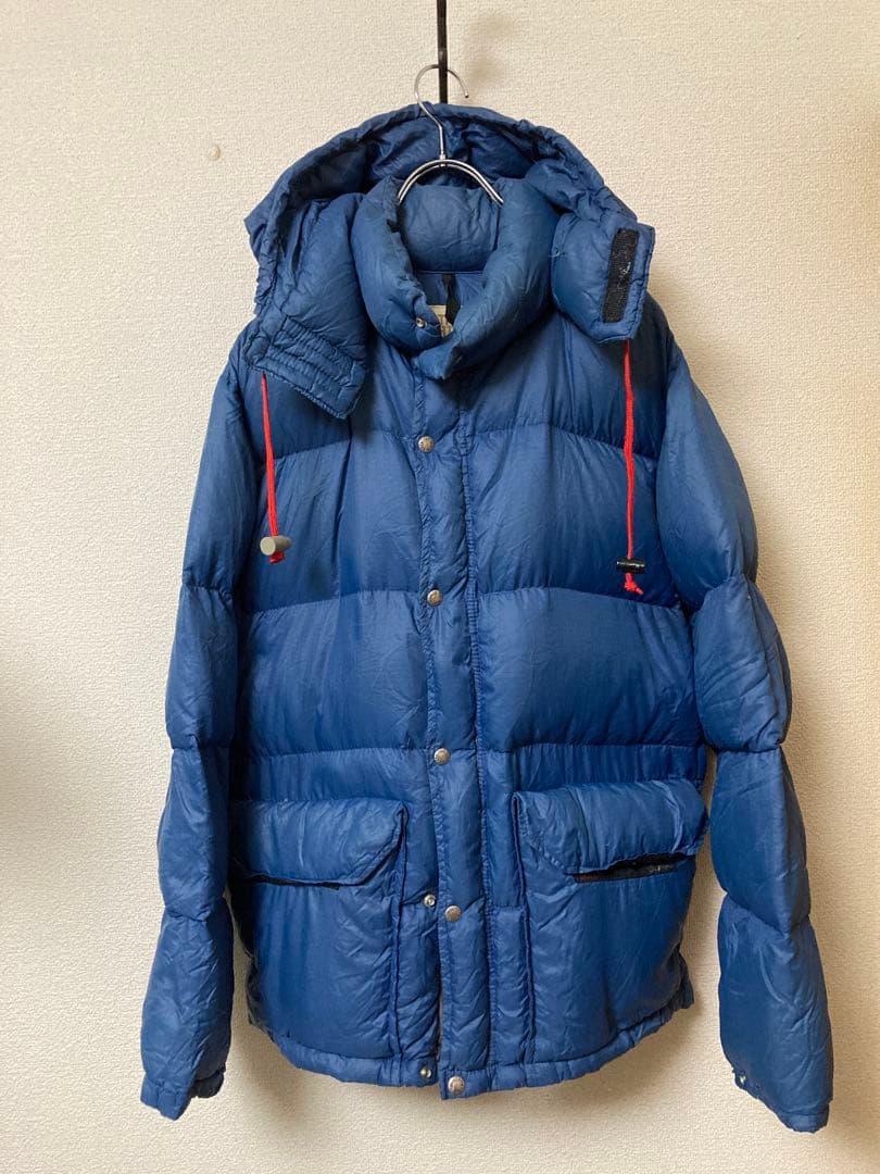 フード付 70sノースフェイス茶タグシェラパーカー ダウンジャケットUSA製