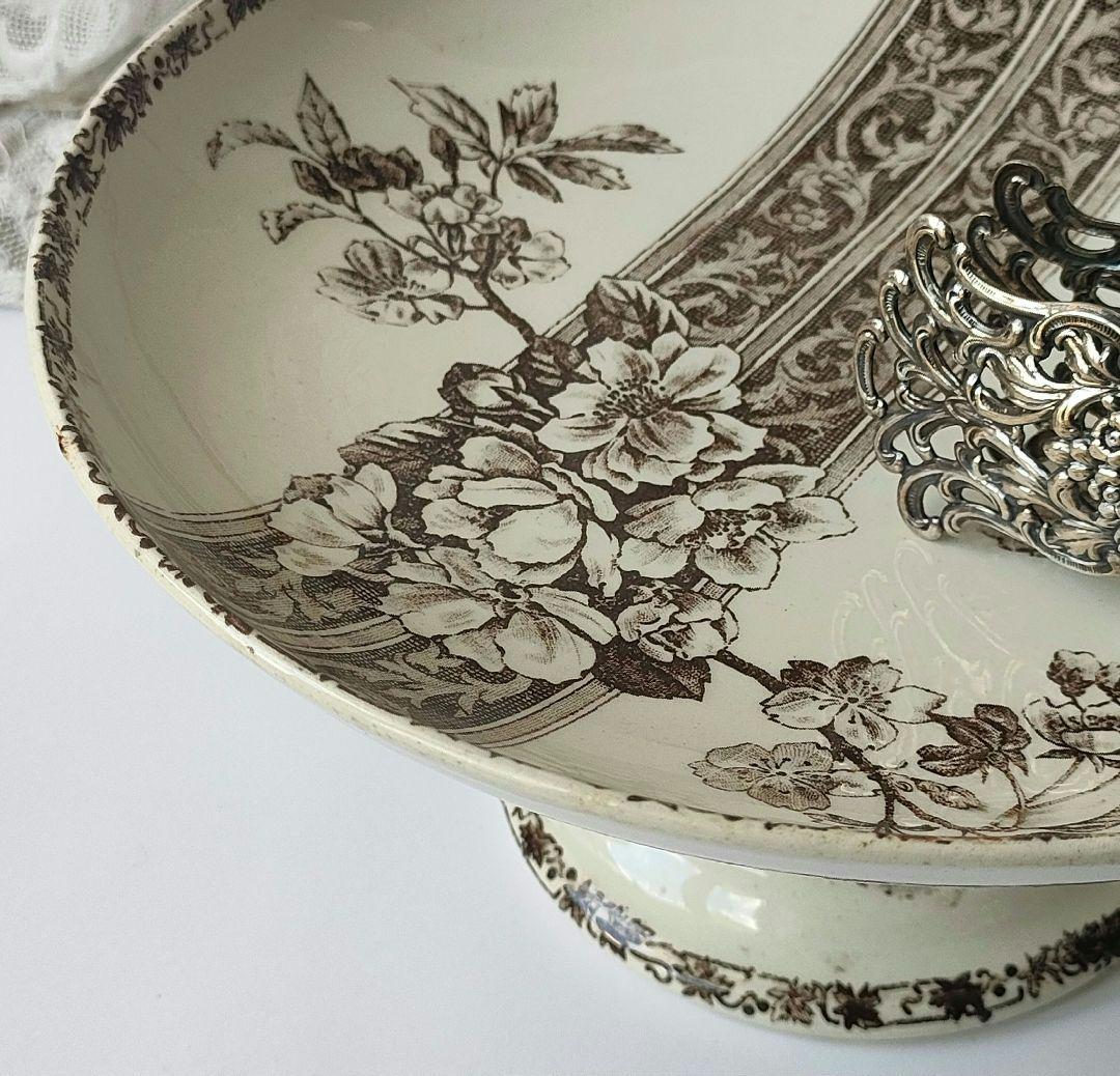 希少　美品　エミールブルジョワ　マロン　コンポティエ　フランスアンティーク