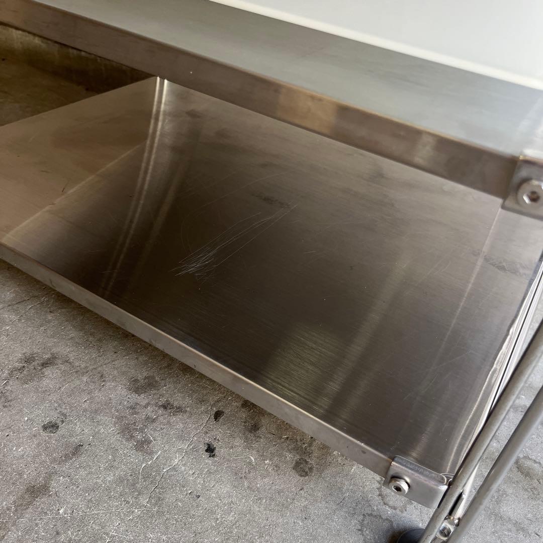 美品・廃盤ＰＰバスケット付★無印 ステンレスユニットシェルフ・ステンレス棚セット