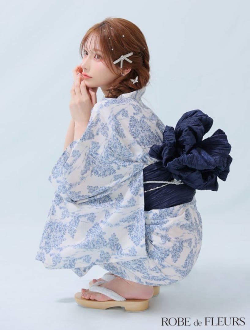 ROBE de FLEURS 花柄浴衣