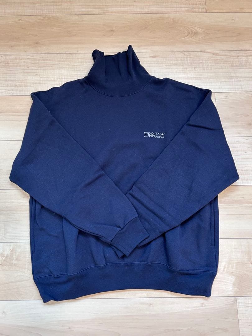 ENNOY TURTLENECK SWEAT SET UP NAVY Mサイズ