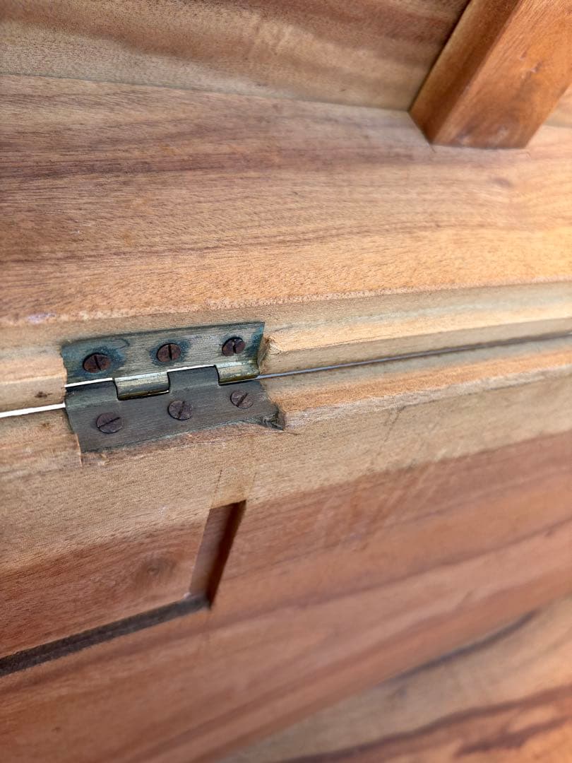 レトロ　アンティーク　木製トランク　トランク　木箱　船トランク