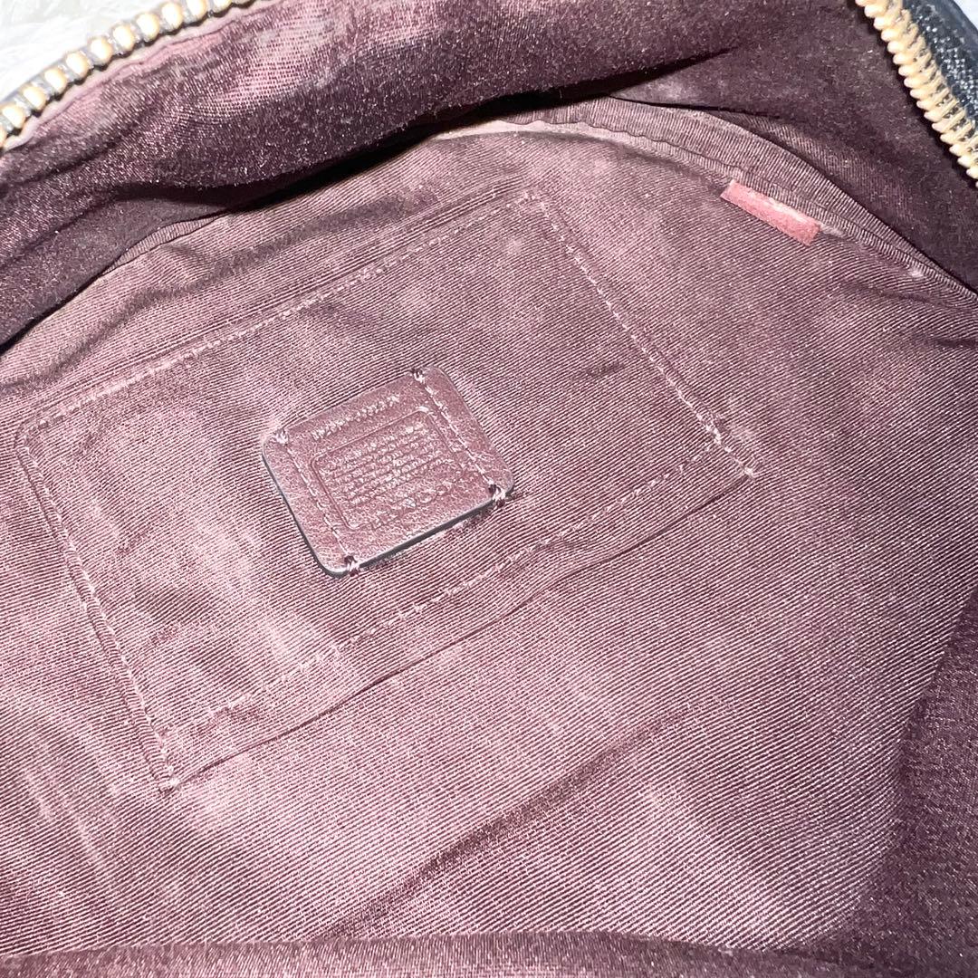 【希少】特別価格 極美品 COACH ウエストポーチ レザー ブラック