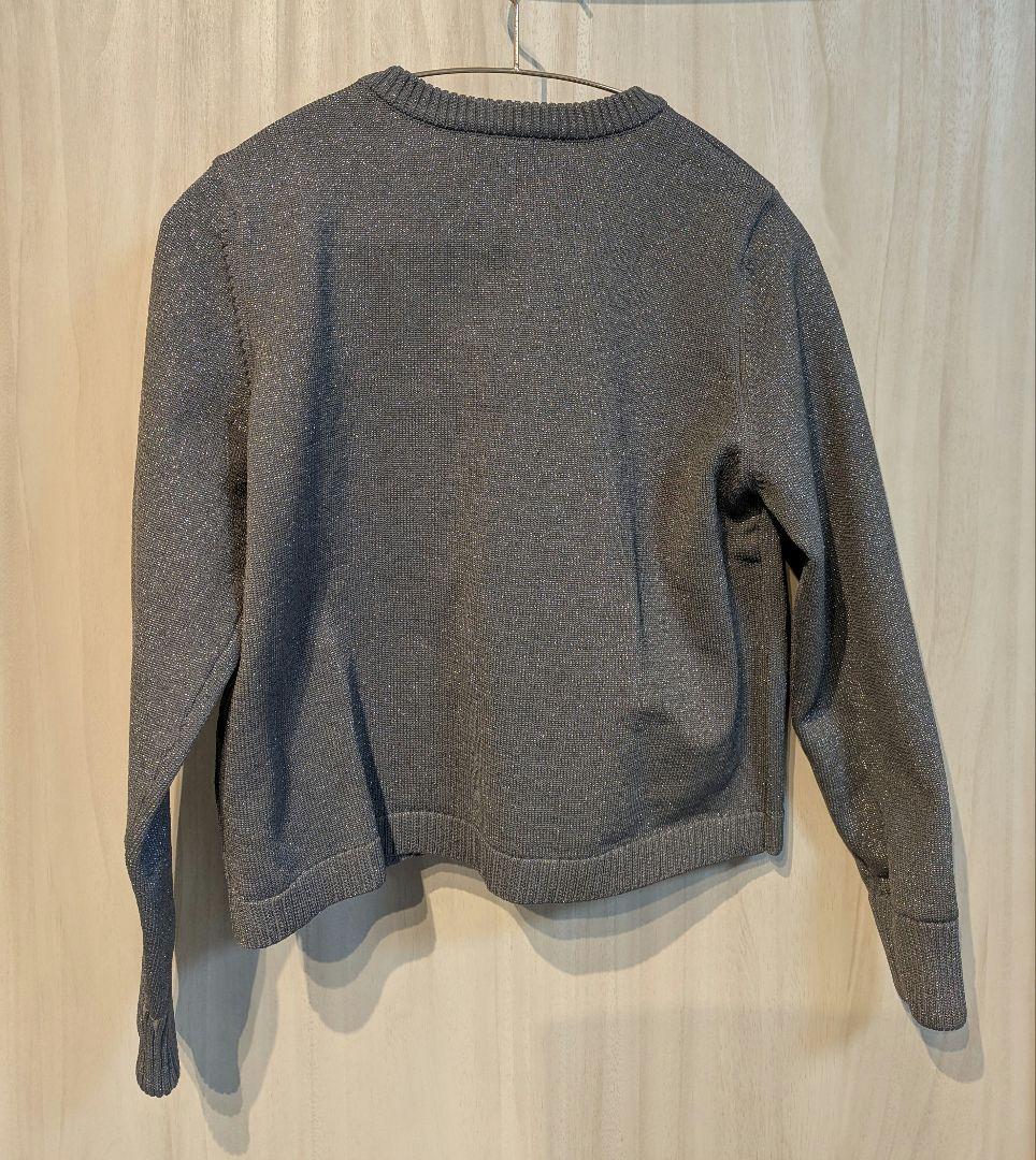 【新品未使用品】ジャスグリッティー　キラキラニットジャケット　グレー　S