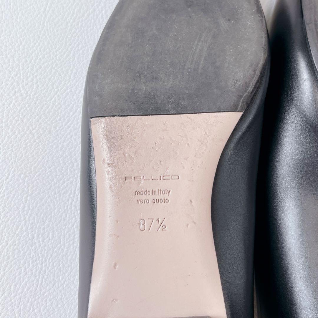 超美品✨PELLICOフラットパンプス　ポインテッドトゥ　レザー　24.5