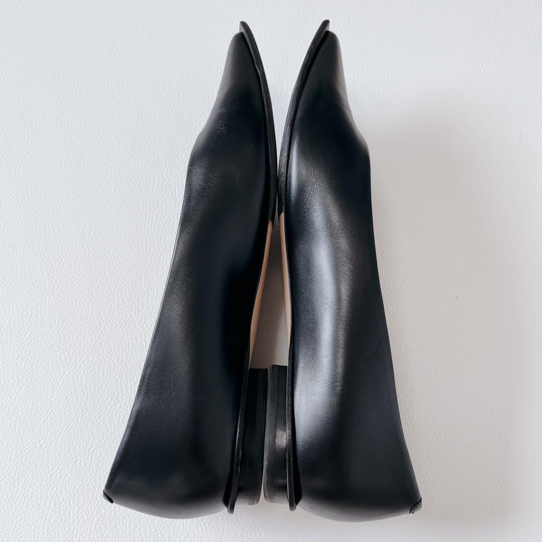 超美品✨PELLICOフラットパンプス　ポインテッドトゥ　レザー　24.5