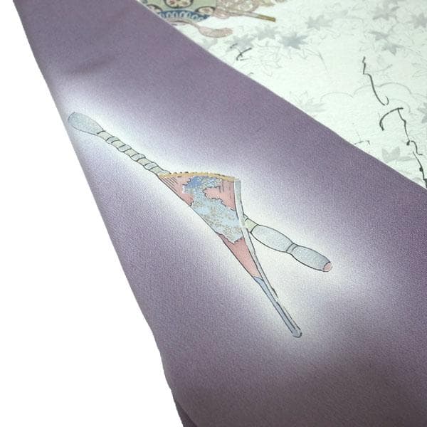 訪問着 着物 袷 樽本伊勢蔵 摺り友禅 手描き 裄65 Ｍ 新古品 sn1793