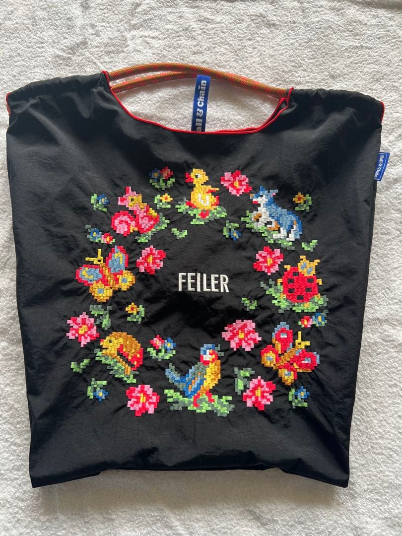 FEILER フェイラー　ボールアンドチェーン　エコバッグ　Mサイズ　中古品