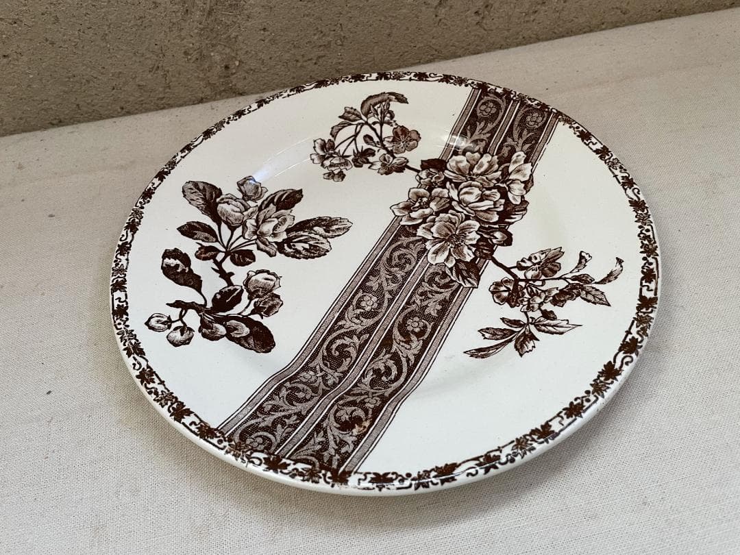 美品 エミールブルジョワ　平皿N-938/フランスアンティーク/ブロカント