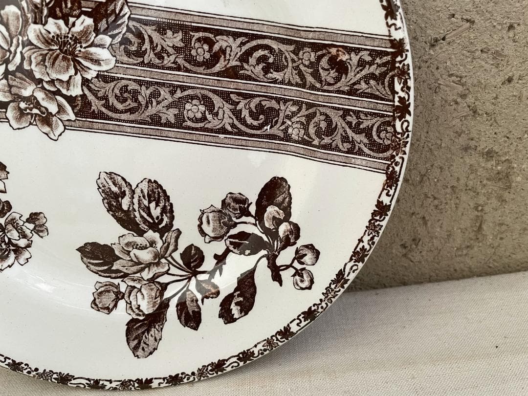 美品 エミールブルジョワ　平皿N-938/フランスアンティーク/ブロカント