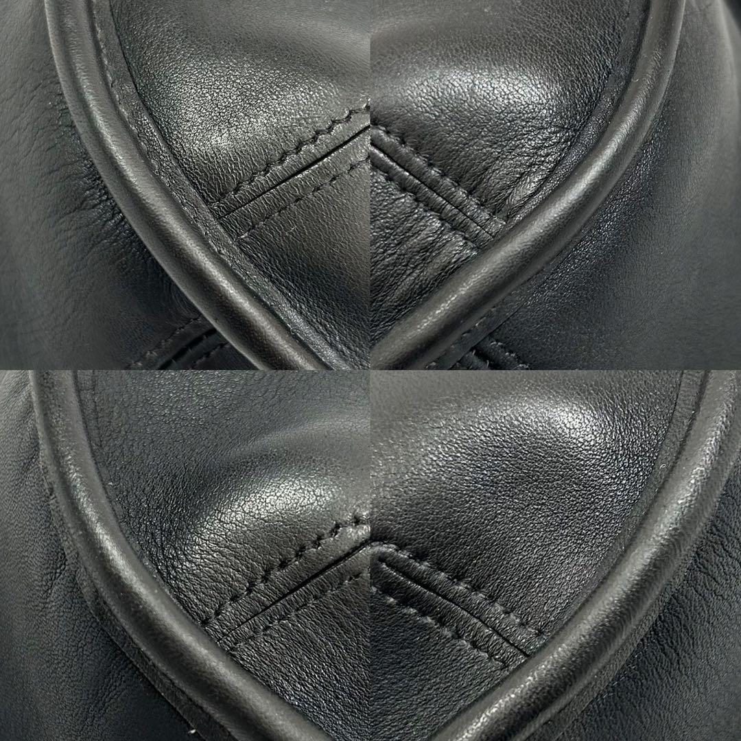 【極美品】オールドコーチ 9033 エルゴ ワンハンドバッグ レザー 肩掛け 黒