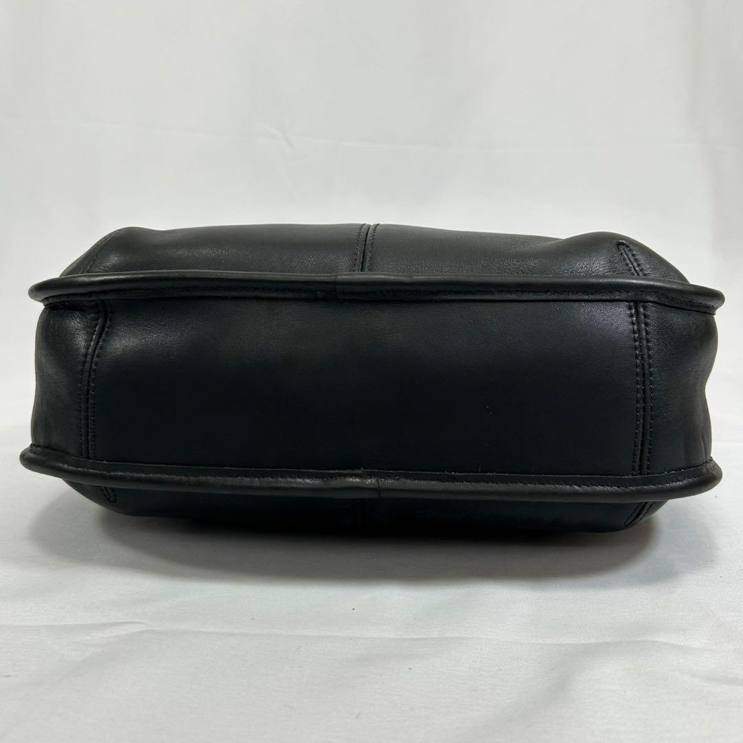 【極美品】オールドコーチ 9033 エルゴ ワンハンドバッグ レザー 肩掛け 黒