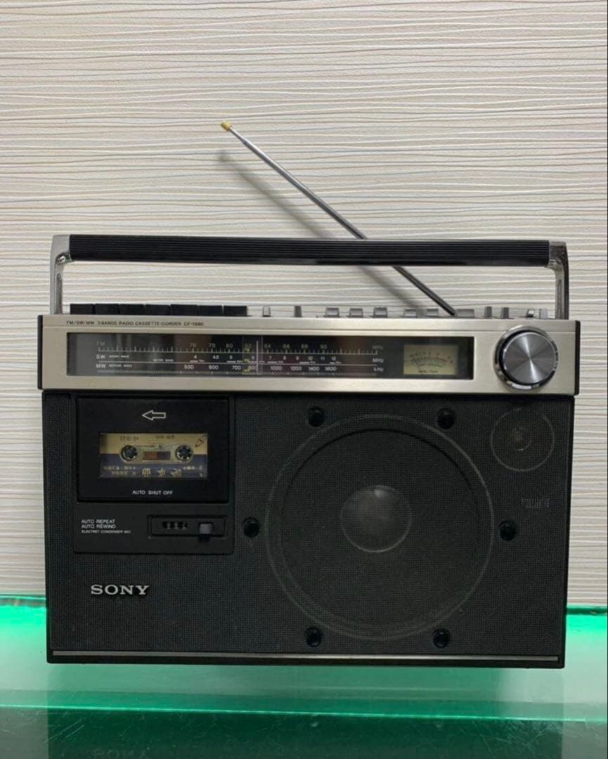 SONY ソニー CF-1990 ラジカセ FM/SW/MW 3バンド中古ラジオ