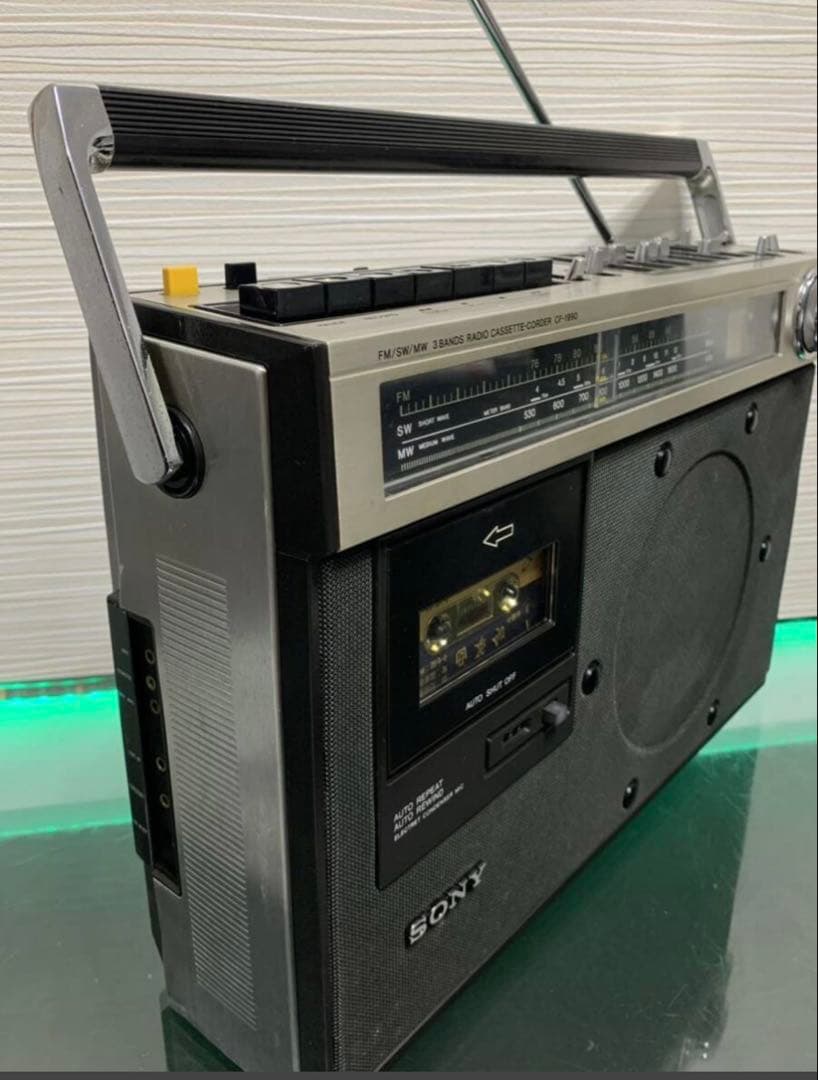 SONY ソニー CF-1990 ラジカセ FM/SW/MW 3バンド中古ラジオ