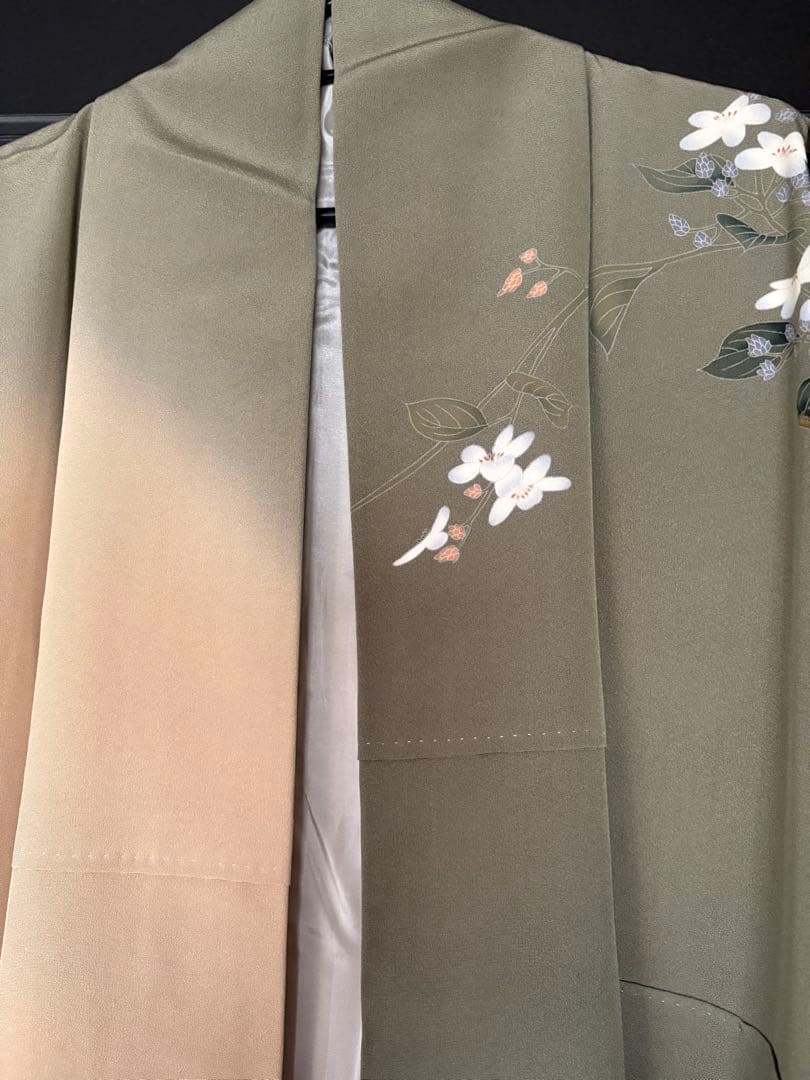 訪問着4点フルセット、着物、袋帯、帯締め、帯揚げ