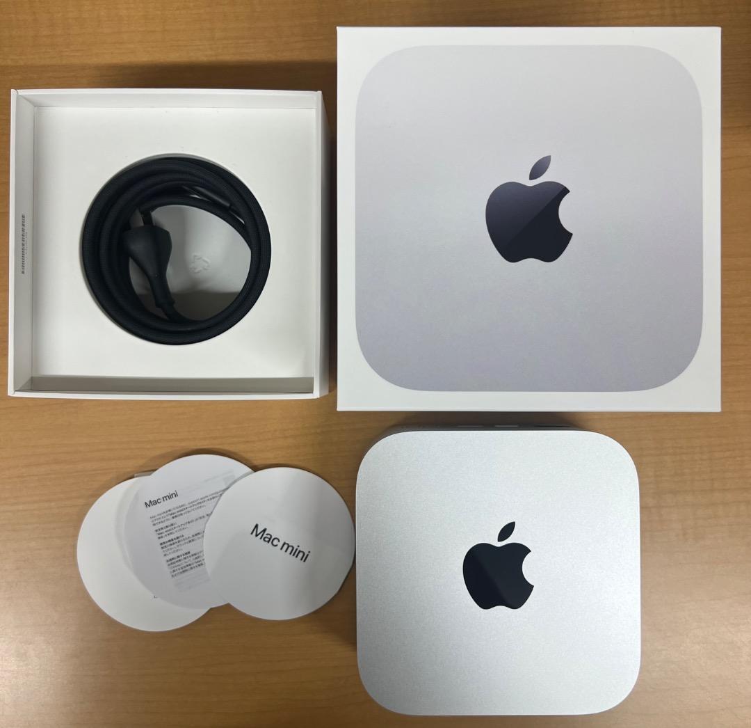 美品　Mac mini m4シルバー 箱付き 16GBメモリ　SSD256GB