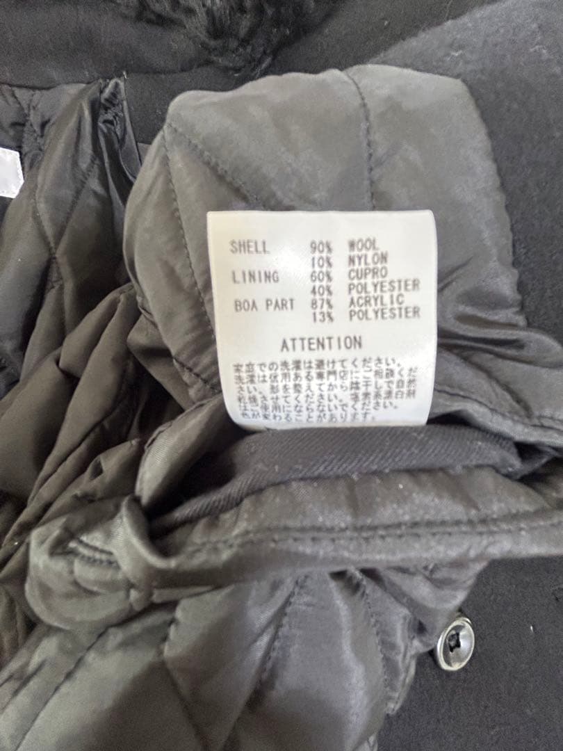 RUDE GALLERY BOA LONG COAT ブラック