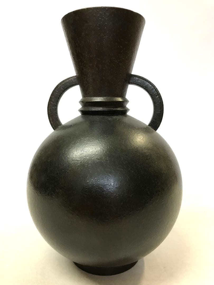 [金森栄一作]銅製:蛍模様花器