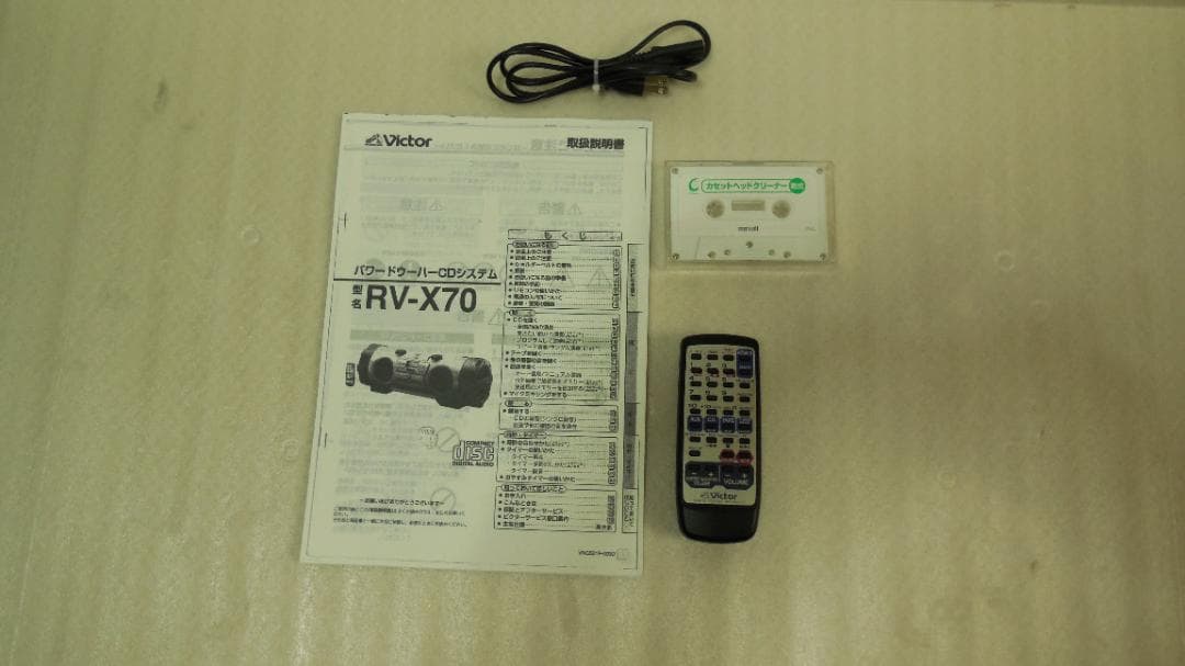 victor 大型CDラジカセドラムカン　RV-X70　 動作確認済み（完動品）