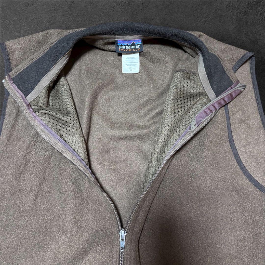 Patagonia Synchilla ベスト ブラウンXL フリース　シンチラ