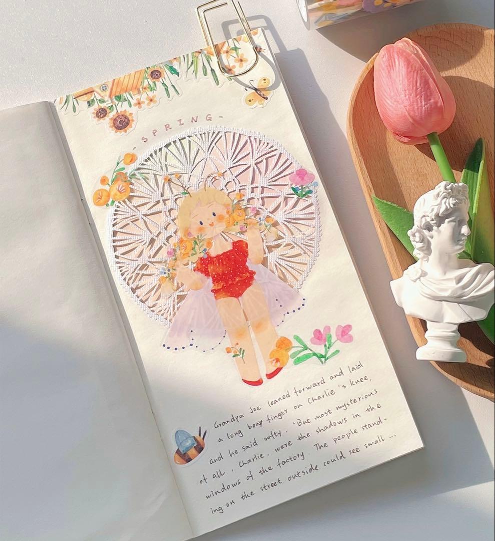 ⭐️SALE⭐️WT《夏日昆虫少女》 海外マスキングテープ 【1193】