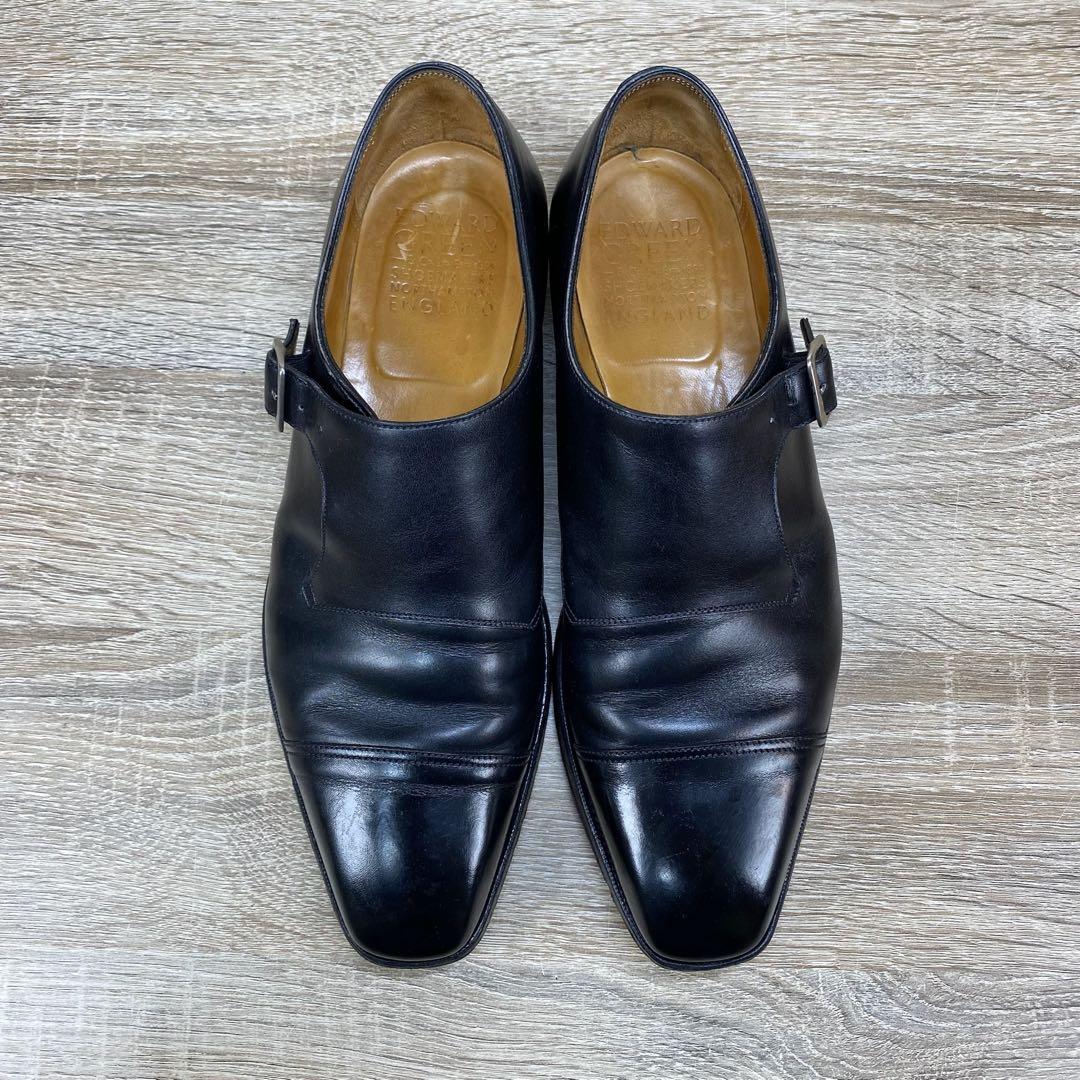 エドワードグリーン　ビジネスシューズ　革靴　レザー　ブラック　7.5