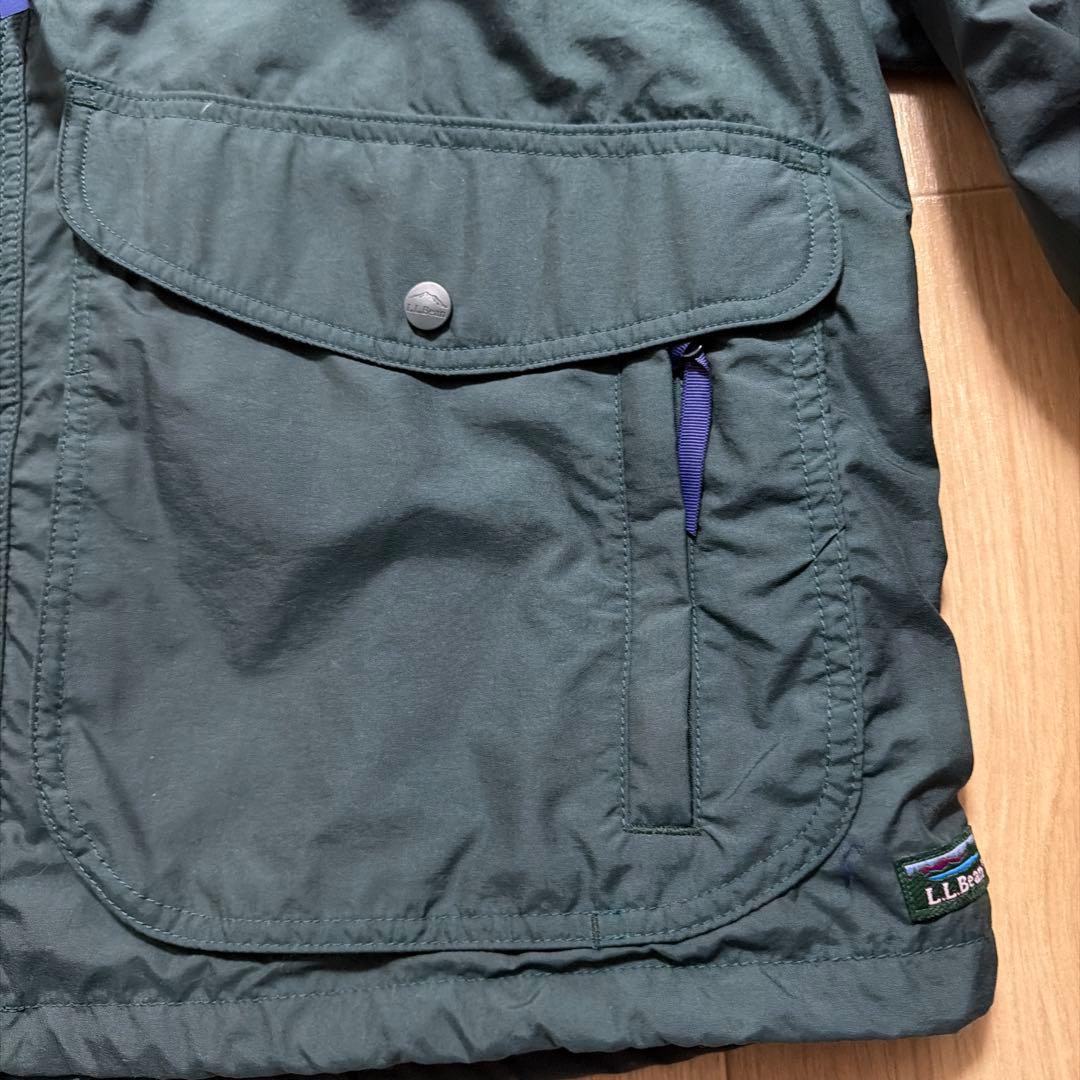 LLBEAN ナイロンジャケット　グリーン　Lサイズ