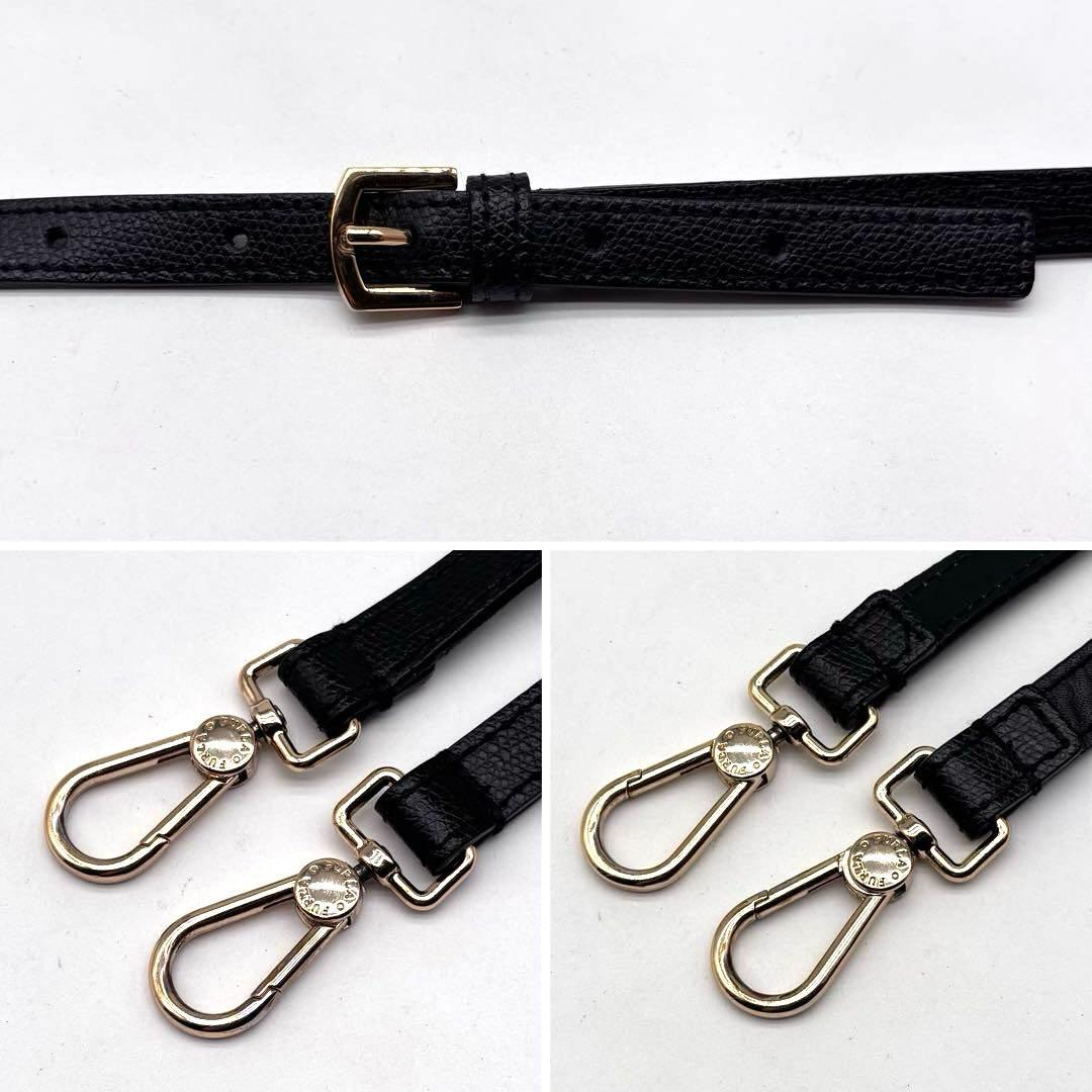 ✨美品✨フルラ　パイパー　M　ハンドバッグ　ショルダーバッグ　2way　ブラック