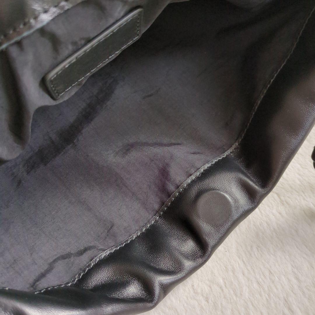 【新品タグ付き】本革 ダストバッグ ブラック