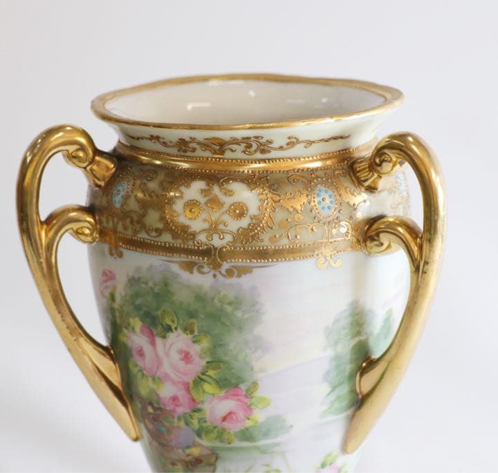 オールドノリタケ 花瓶 マルキ印