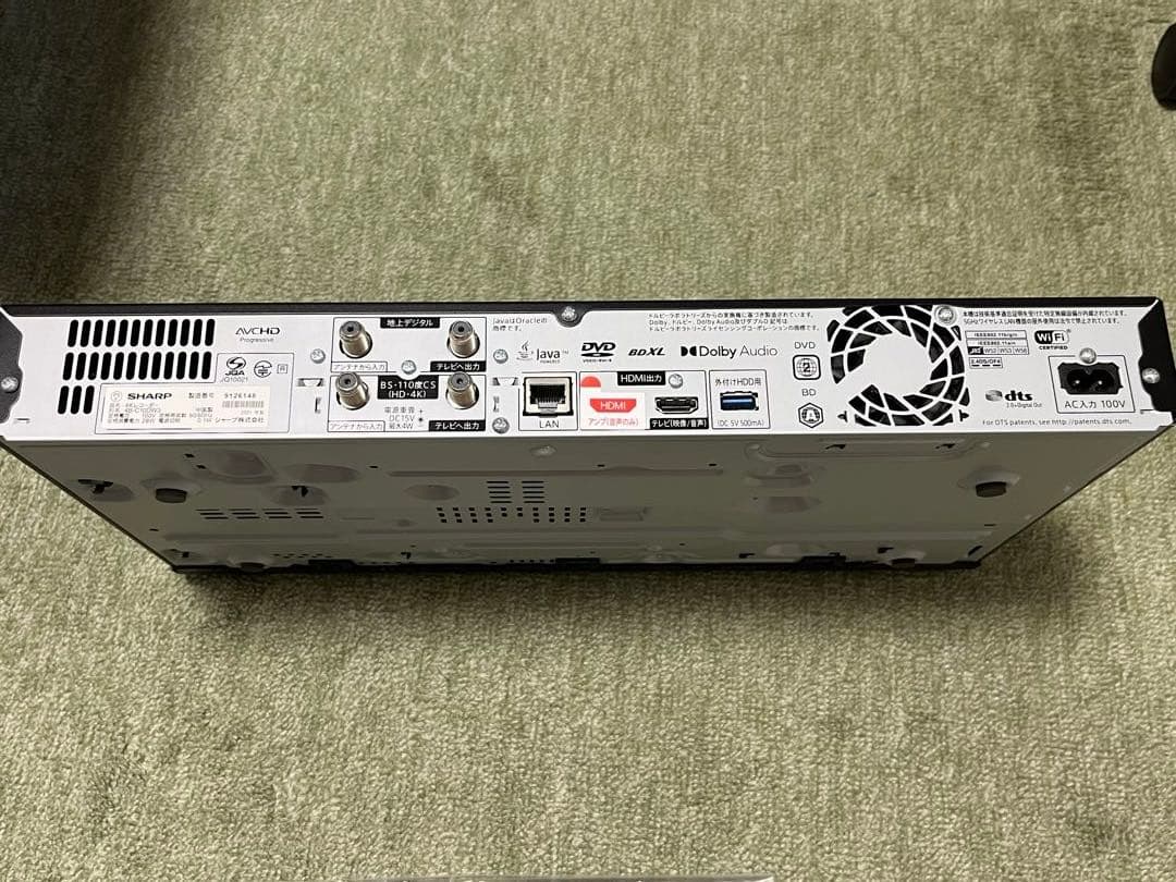 SHARP AQUOS ブルーレイレコーダー 4B-C10DW3