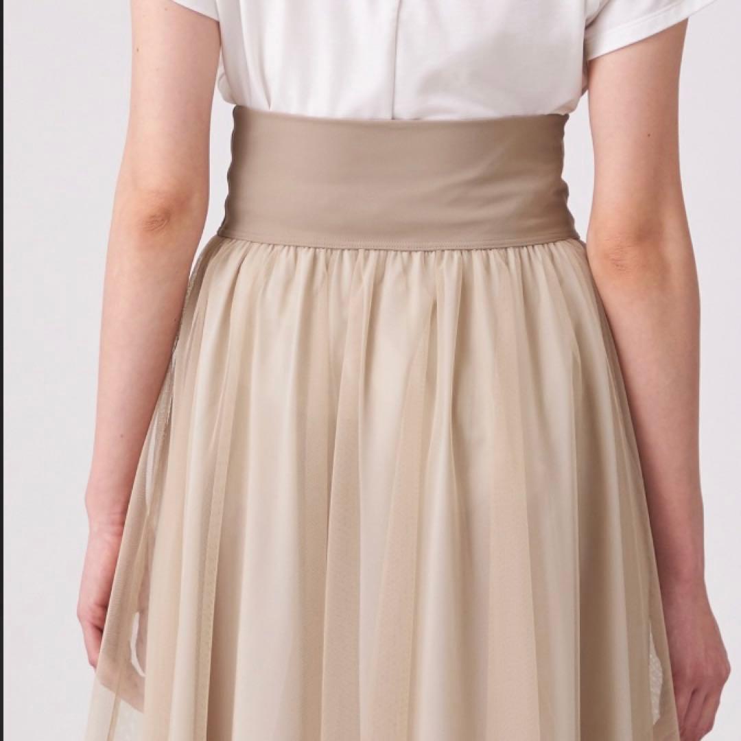 チャコット チュールスカート M ベージュ バレエ ダンス ヨガ フレアスカート