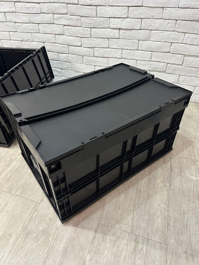 ⭐️【全国送料無料】2個セット　折りたたみ　プラスチック　コンテナ　ケース　収納