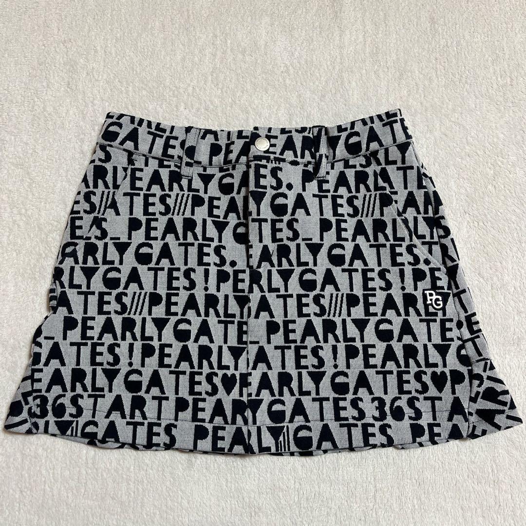 極美品　パーリーゲイツ　セットアップ　近年モデル　モックネック　ロゴ　スカート