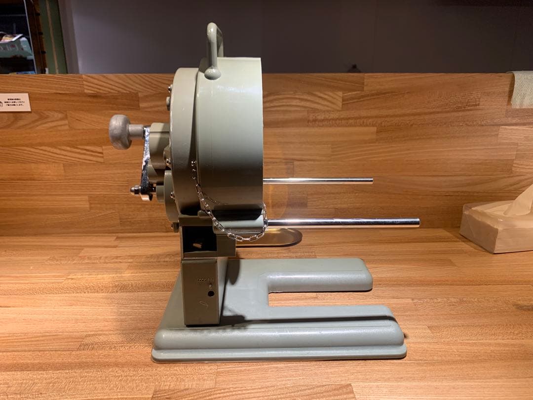 中古　千葉工業所　手動ネギ丸120 研磨機・替刃・ハス切り装置セット